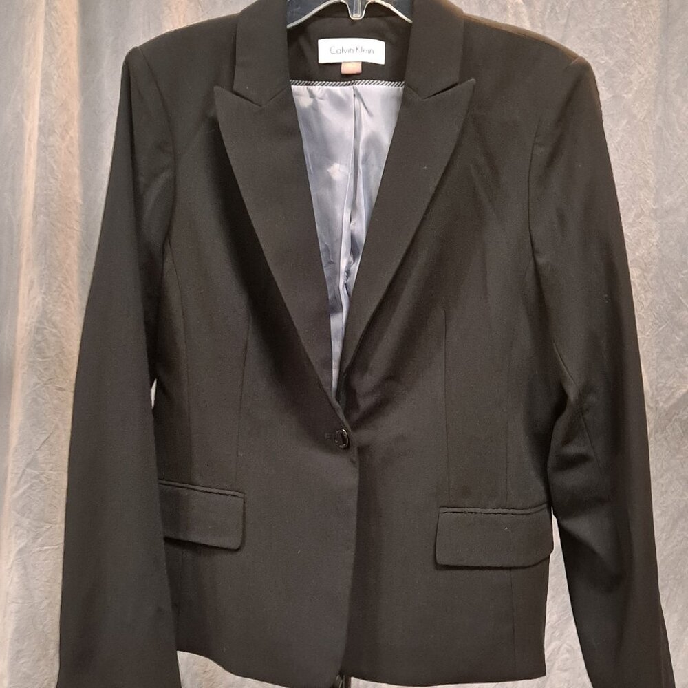 Calvin Klein Women's Blazer Black Size 12